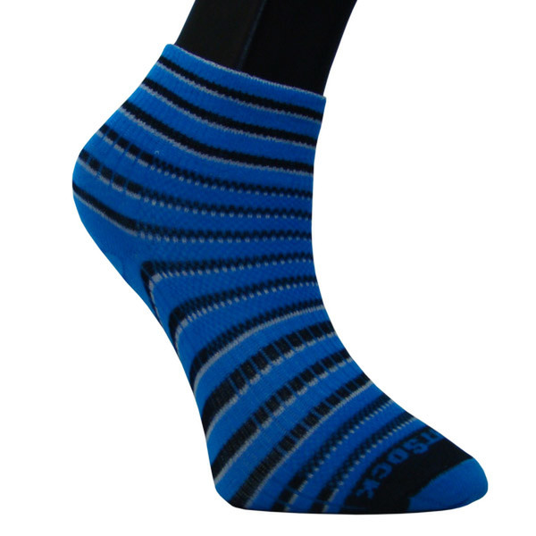 Wrightsock 815-176 4245 Schwarz, Blau, Weiß Unisex L Klassische Socken Socke