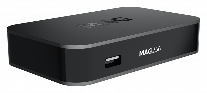 Infomir MAG256 Full HD 0.5GB WLAN Eingebauter Ethernet-Anschluss Schwarz Smart-TV-Box