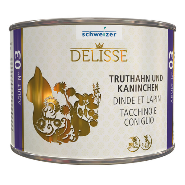 Delisse Nassfutter Truthahn und Kaninchen Nº 03