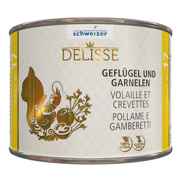 Delisse Nassfutter Geflügel und Garnelen Nº 19