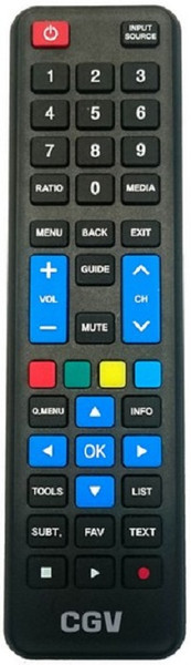 CGV 30006 IR Wireless Push buttons Black remote control