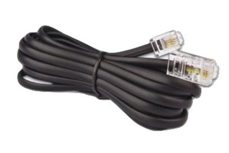 Triotronik MOD 8/4-6/4 3.0 3m Black telephony cable