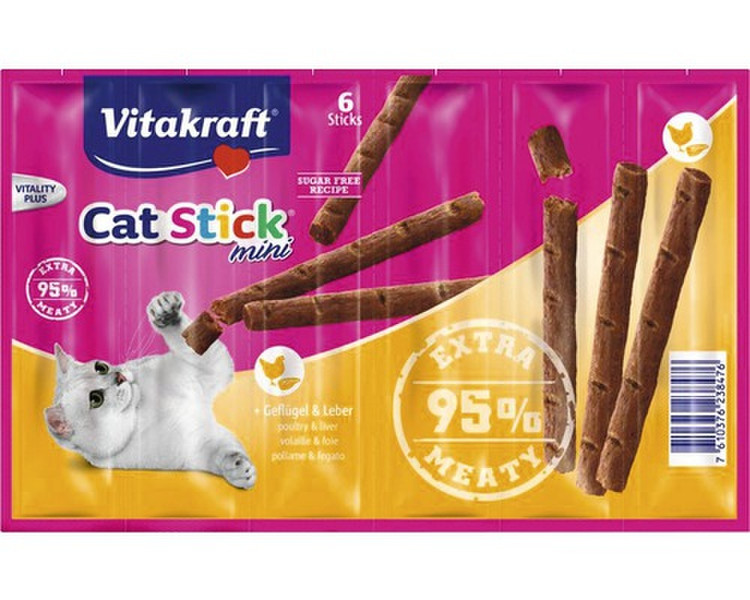 Vitakraft Cat Stick 36г Печень, Птица сухой корм для кошек