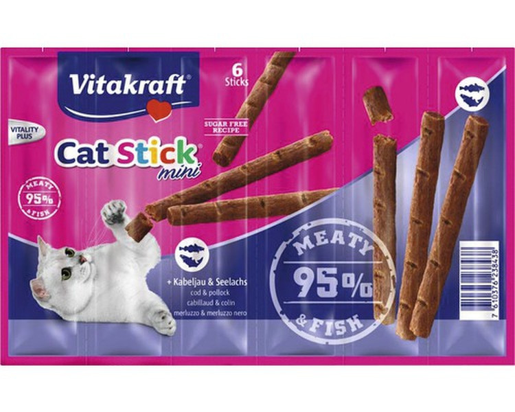 Vitakraft Cat Stick 36г Рыба сухой корм для кошек