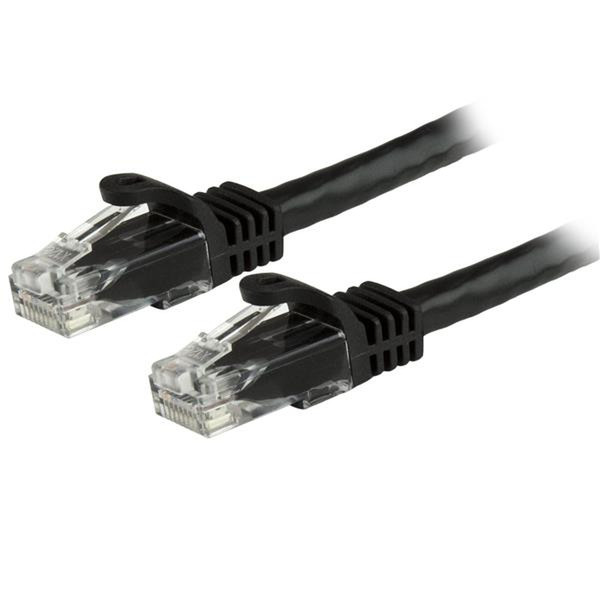 StarTech.com N6PATCH125BK 38.1м Cat6 U/UTP (UTP) Черный сетевой кабель