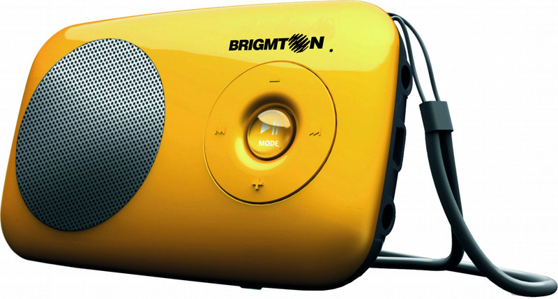 Brigmton BAMP-603 Mono portable speaker 2Вт Прямоугольник Черный, Желтый