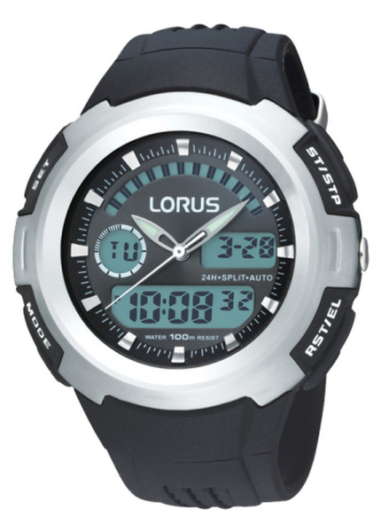 Lorus R2325DX9 Wristwatch Male Black,Silver watch