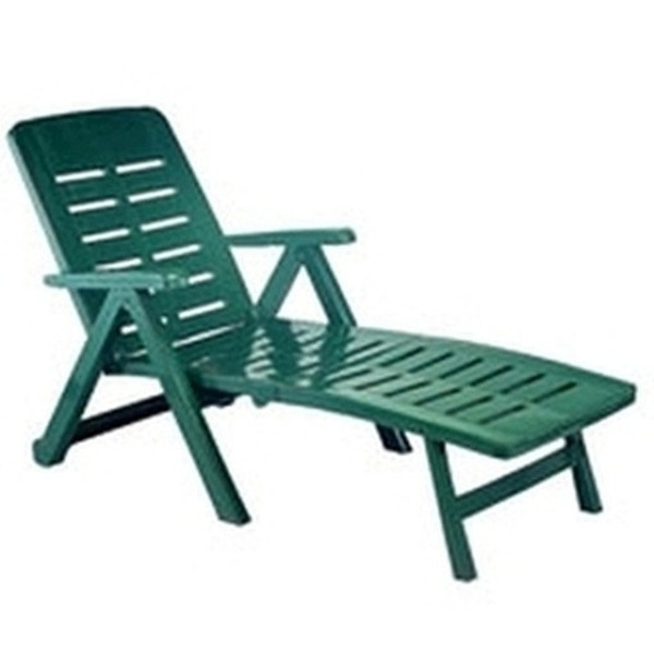 Ipae-Progarden Smeraldo Green Polypropylene (PP) Lying/Sitting beach chair