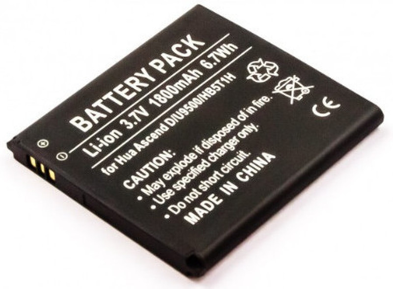 MicroSpareparts Mobile MOBX-HU-BAT0001 Lithium-Ion 1800mAh 3.7V Wiederaufladbare Batterie