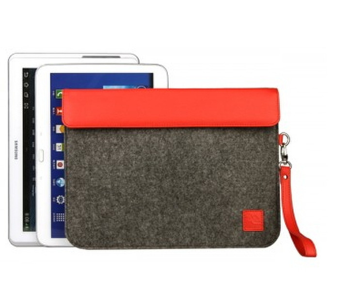 Gecko Covers V12T5C4 10.1Zoll Sleeve case Rot Tablet-Schutzhülle