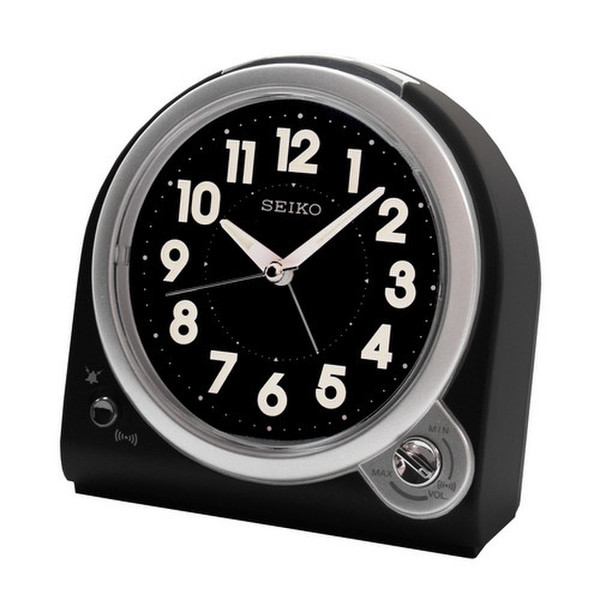Seiko QHK029K Quartz alarm clock Black,White alarm clock
