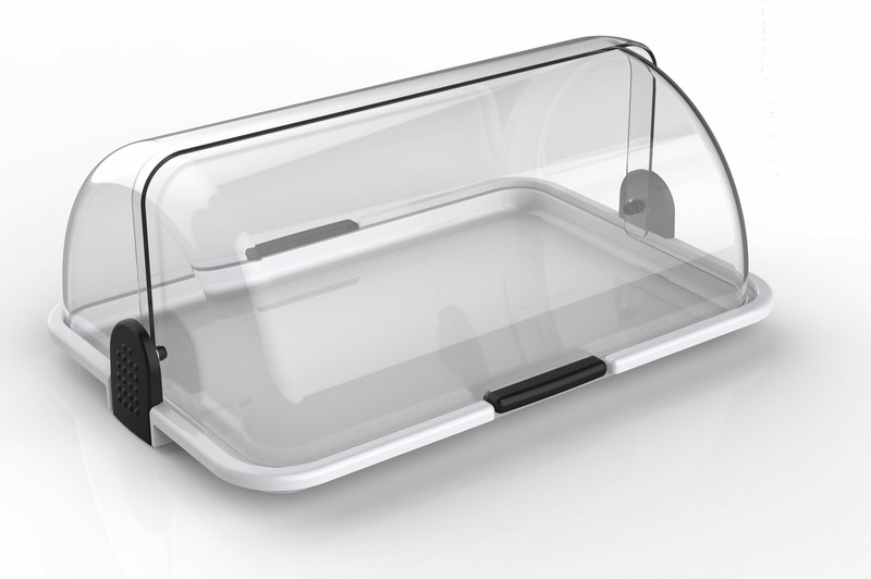 Eco-Plast Polibox Прямоугольный Коробка Черный, Прозрачный, Белый 1шт
