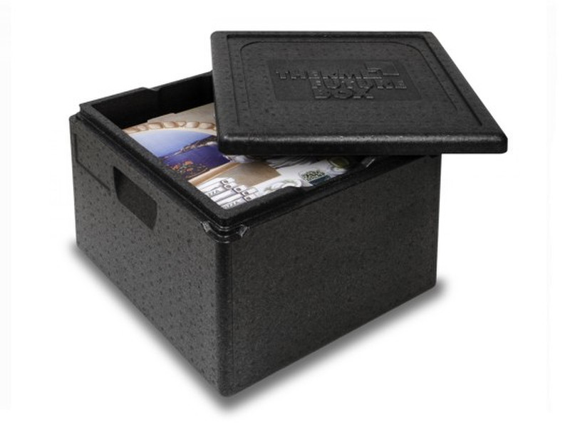 Thermowelt Pizzabox Rectangular Box 32L Black 1pc(s)