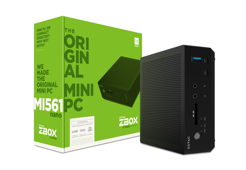 Zotac MI561 nano BGA 1356 2.7ГГц i7-7500U Черный