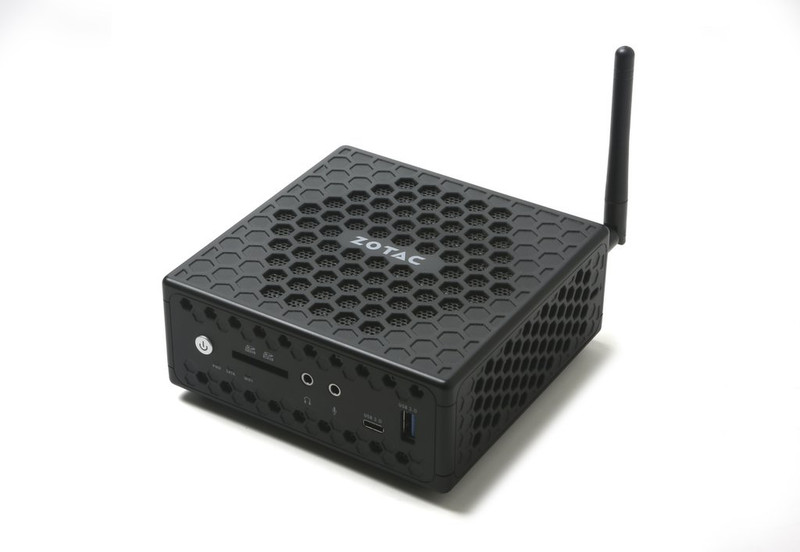 Zotac ZBOX CI327 nano BGA1296 1.10ГГц N3450 1-литровый ПК Черный