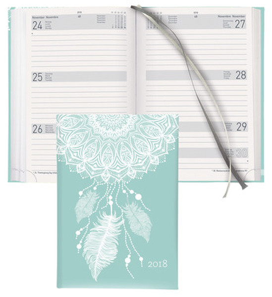 Biella 0808543.740018 148sheets Turquoise,White writing notebook