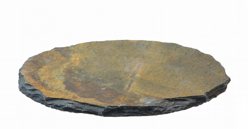 CLIMAQUA KINZE Appetizer plate Round Stone Bronze,Grey 1pc(s)