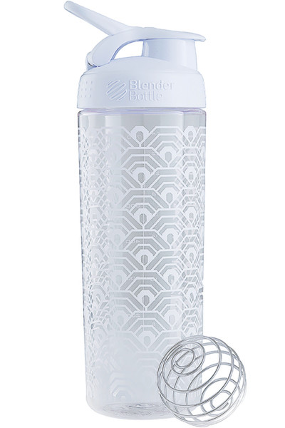 BlenderBottle Signature Sleek 820ml Polypropylene (PP),Stainless steel,Thermoplastic elastomer (TPE) White drinking bottle