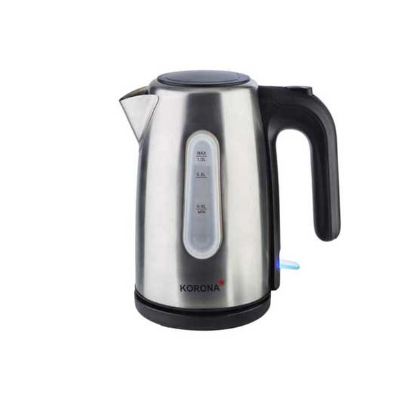 Korona 20305 1L 1600W Black,Stainless steel electric kettle