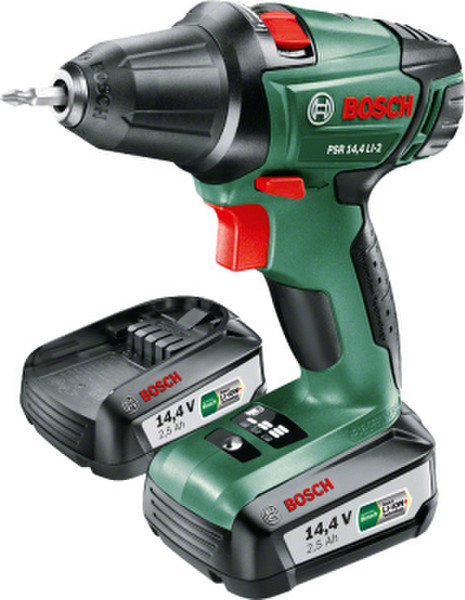 Bosch PSR 14,4 LI-2 Дрель с рукояткой пистолетного типа Литий-ионная (Li-Ion) 2.5А·ч 1140г Черный, Зеленый