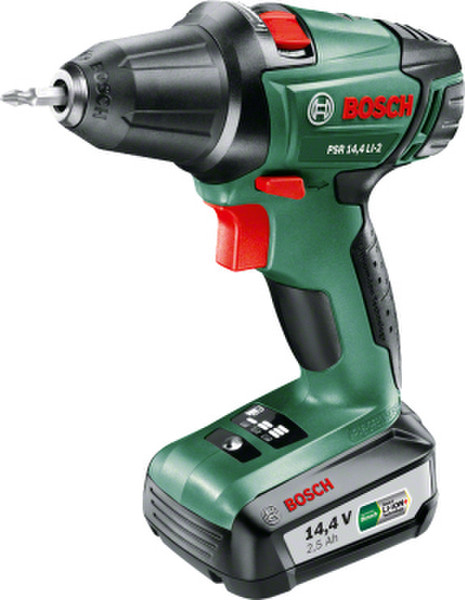 Bosch PSR 14,4 LI-2 Дрель с рукояткой пистолетного типа Литий-ионная (Li-Ion) 2.5А·ч 1140г Черный, Зеленый