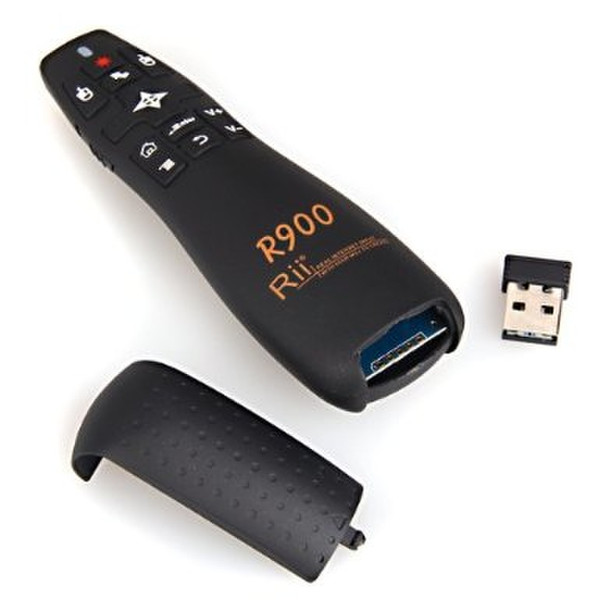 Rii Mini Wireless Keyboard i14 RF Wireless Black remote control