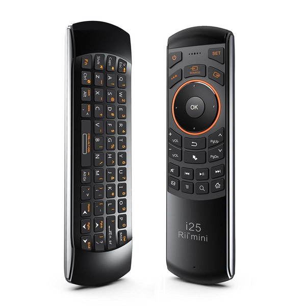Rii i25A RF Wireless Press buttons Black,Orange remote control
