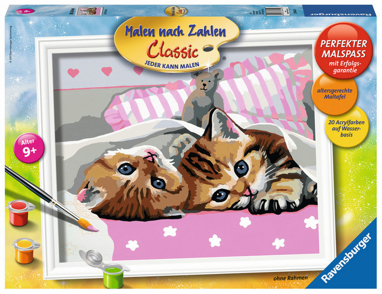 Ravensburger Katten in dekens Schilderen op nummer 1pages Coloring picture set