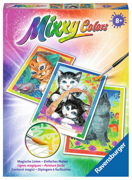 Ravensburger Katten Mixxy Colors 3страниц Набор листов-раскрасок