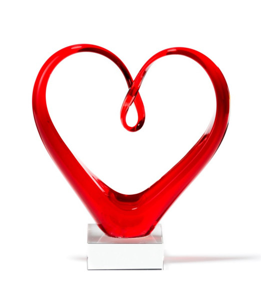 LEONARDO Heart Красный Стекло декоративная статуэтка/фигурка