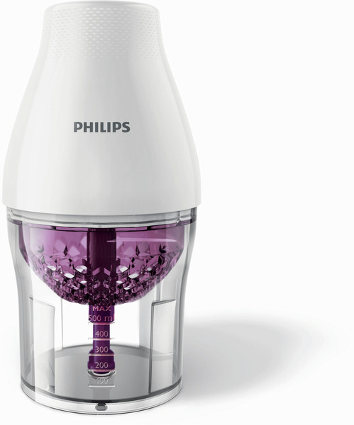 Philips Viva Collection HR2505/56 White manual food chopper