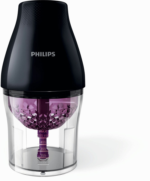 Philips Viva Collection HR2505/26 Black,Transparent manual food chopper