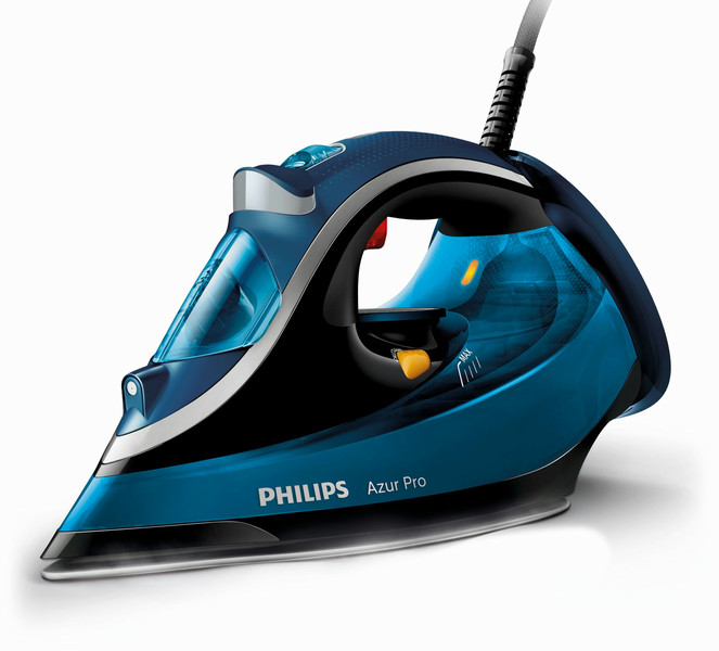 Philips Azur Pro GC4881/28 Steam iron T-ionicGlide soleplate 2100W Black,Blue iron