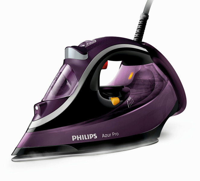 Philips Azur Pro GC4887/38 Steam iron T-ionicGlide soleplate 2200W Black,Purple iron