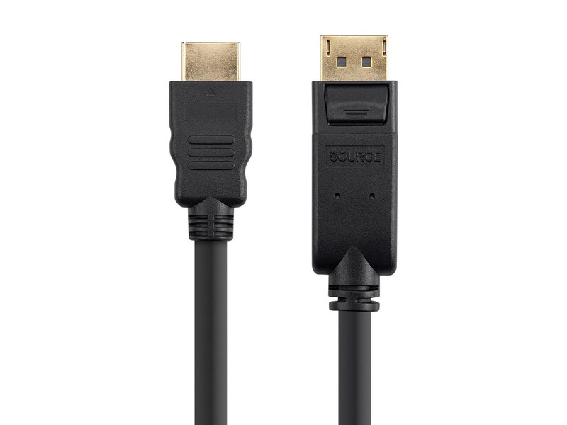 Monoprice 13371 1.83m DisplayPort HDMI Black DisplayPort cable