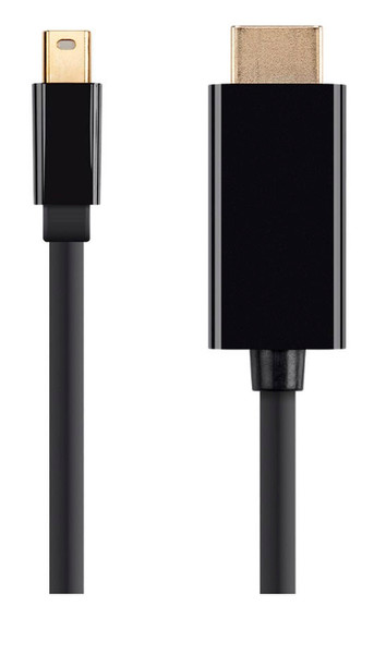 Monoprice 15878 3m Mini DisplayPort HDMI Schwarz DisplayPort-Kabel