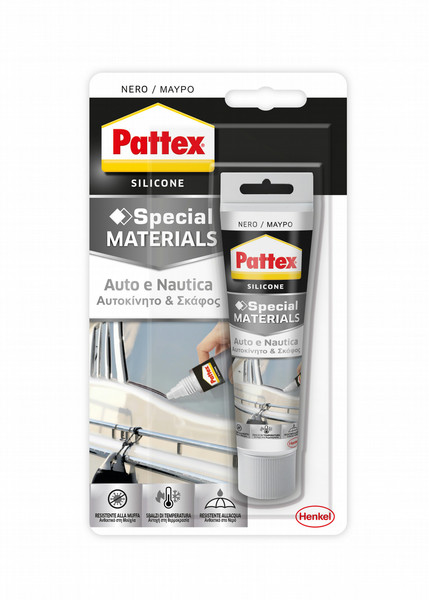 Pattex Auto e Nautica Nero 50ml Indoor & Outdoor Black Silicone sealant