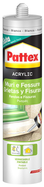 Pattex Muri e Fessure Grigio 290ml Для помещений Серый Акриловый герметик