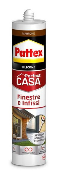 Pattex Finestre e Infissi Marrone 280ml В помещении и на открытом воздухе Коричневый Silicone sealant