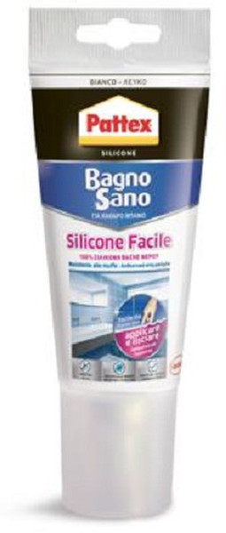 Pattex Bagno Sano Silicone Facile 150ml Indoor & Outdoor White Silicone sealant