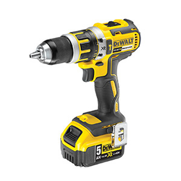 DeWALT DCD737P2 Дрель с рукояткой пистолетного типа Литий-ионная (Li-Ion) 5А·ч 1780г Черный, Желтый аккумуляторная комби-дрель