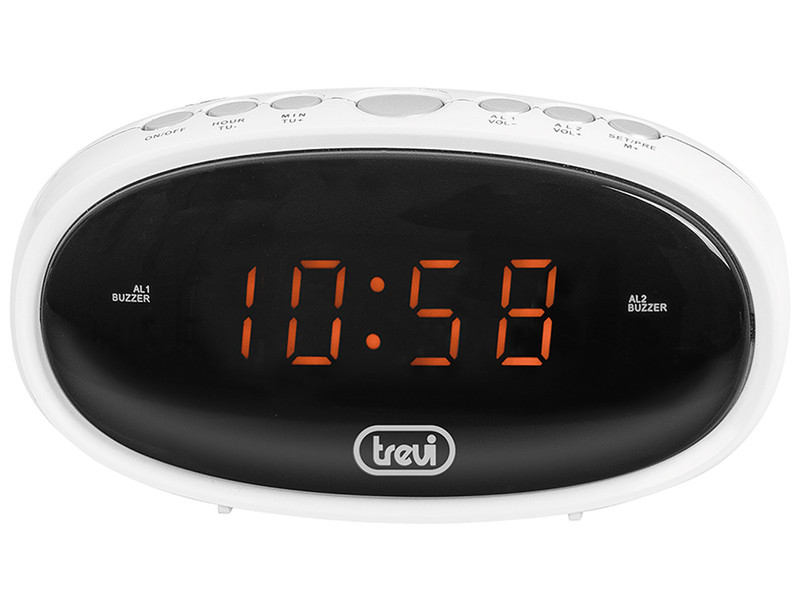 Trevi EC 880 Digital alarm clock Черный, Белый