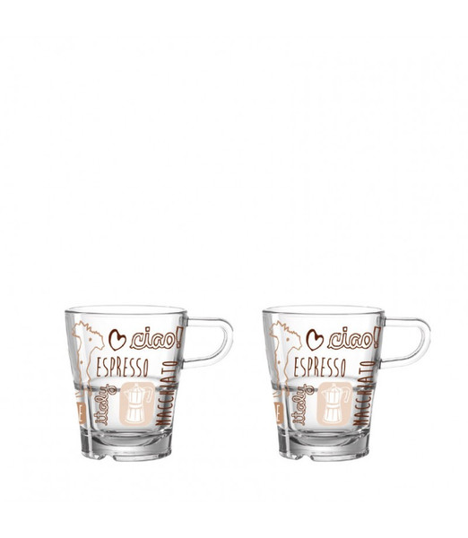 LEONARDO LaVita Brown,Transparent Coffee 2pc(s) cup/mug