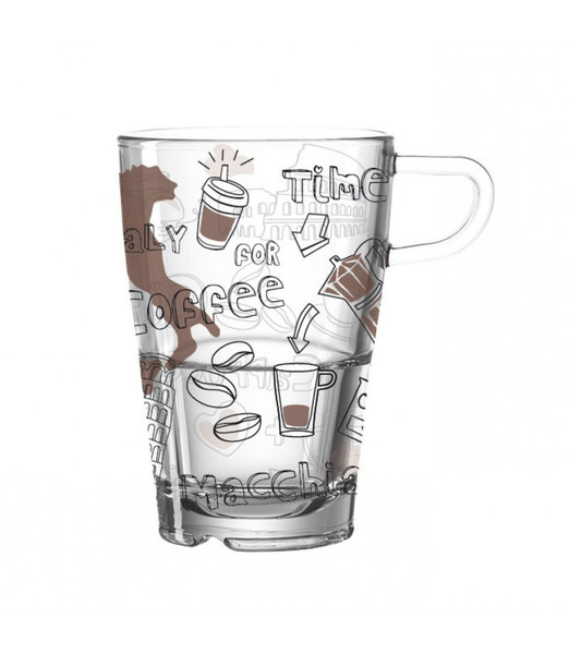 LEONARDO 076089 Brown,Transparent Coffee 6pc(s) cup/mug