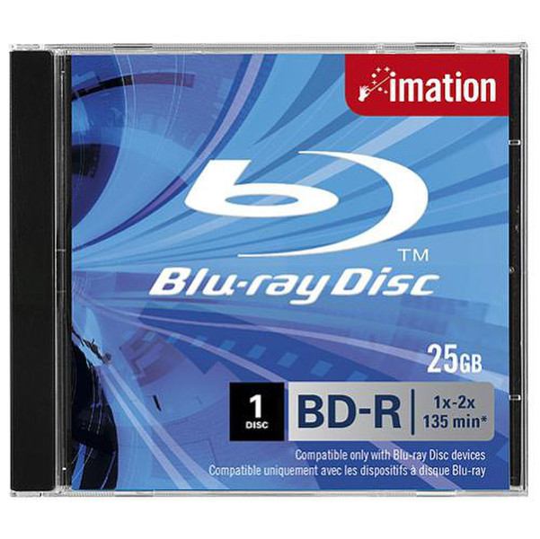 Imation BD-R SL, 1x-4x, 25GB, Jewelcase 25GB BD-R 1pc(s)