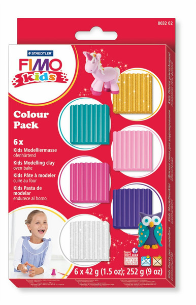 Staedtler FIMO 8032 Modelling clay 252g Gold,Lilac,Pink,Turquoise,White 6pc(s)
