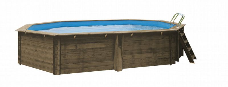 Gre 783335EB Framed pool Oval 14500L Wood above ground pool
