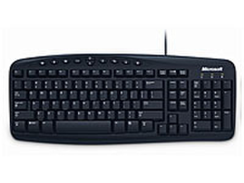 Microsoft Wired Keyboard 200 USB QWERTY Black keyboard