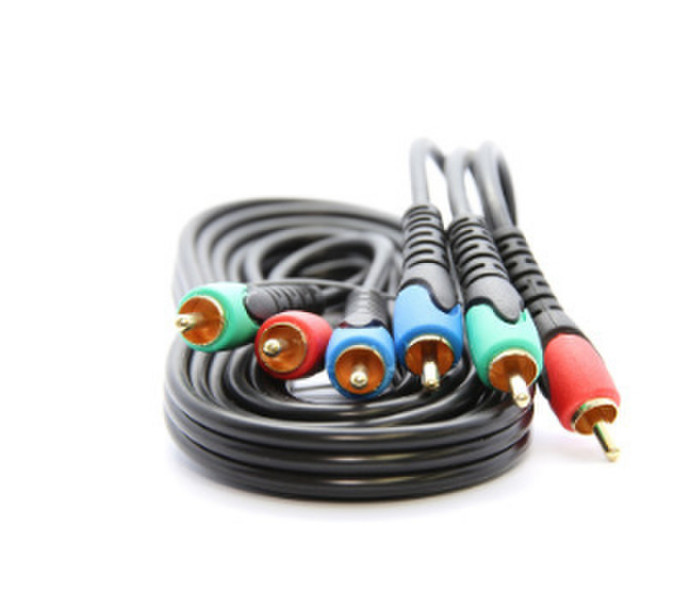 Gentec UHS150 1.8m 3 x RCA 3 x RCA Black component (YPbPr) video cable