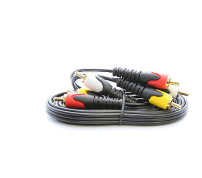 Gentec UHS147 1.8m 3 x RCA 3 x RCA Black component (YPbPr) video cable